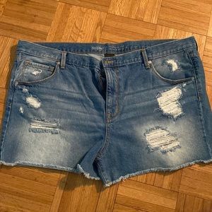 Size 18 denim jean shorts